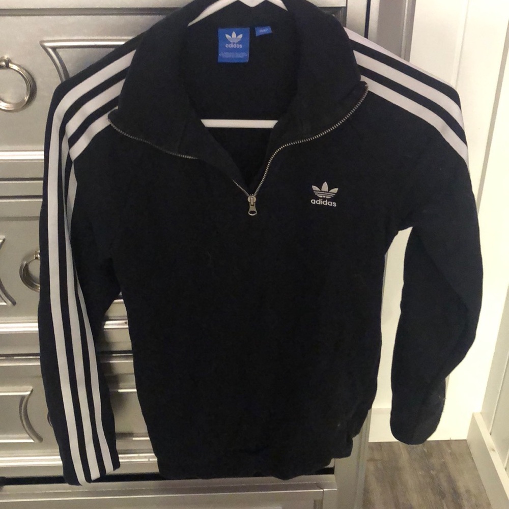 Black Adidas quarter zip